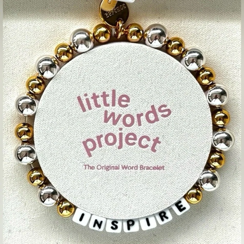 NIB LITTLE WORDS PROJECT INSPIRE! GOLD & SILVER!